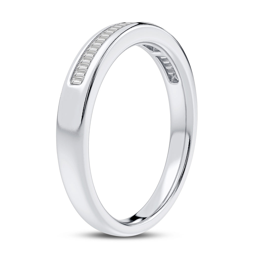 Chic 10k Gold Lab Diamond Contemporary Ring Band