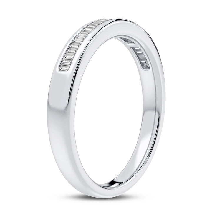 Chic 10k Gold Lab Diamond Contemporary Ring Band