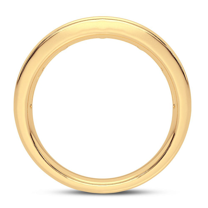 10K Yellow Gold 0.50CT Lab Diamond Womens Fashion Band