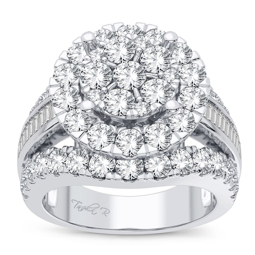 Brilliant 14k White Gold Lab Diamond Engagement Ring