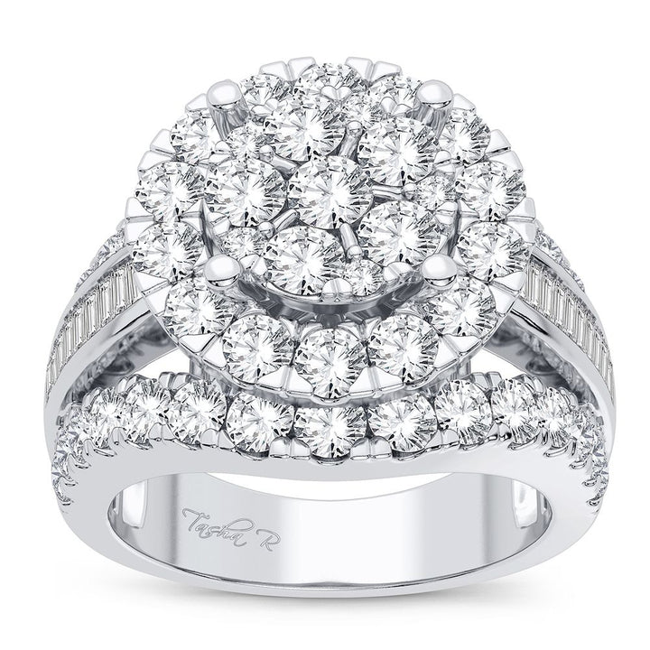 Brilliant 14k White Gold Lab Diamond Engagement Ring