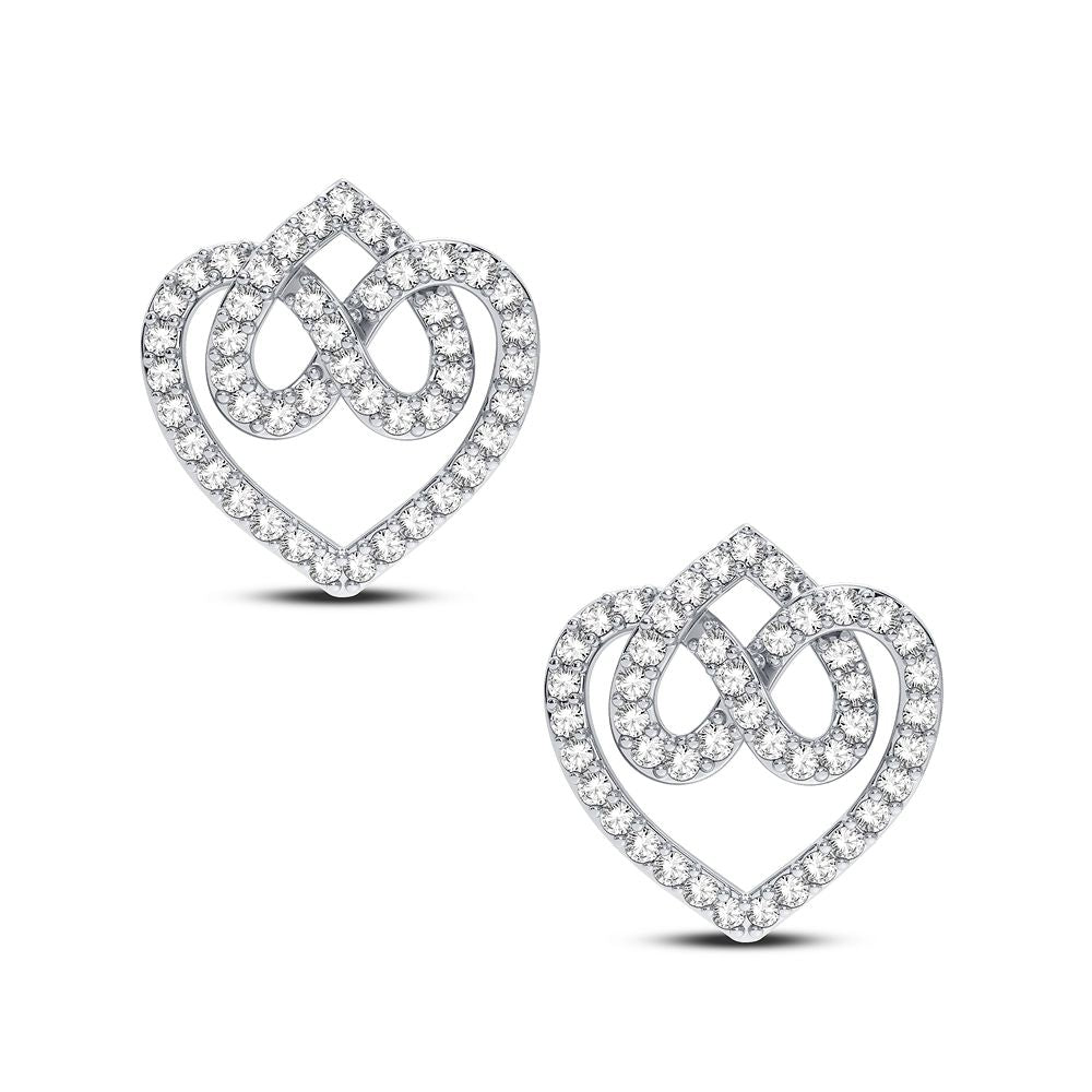 Luminous 14k White Gold Lab Diamond Pendant for Women