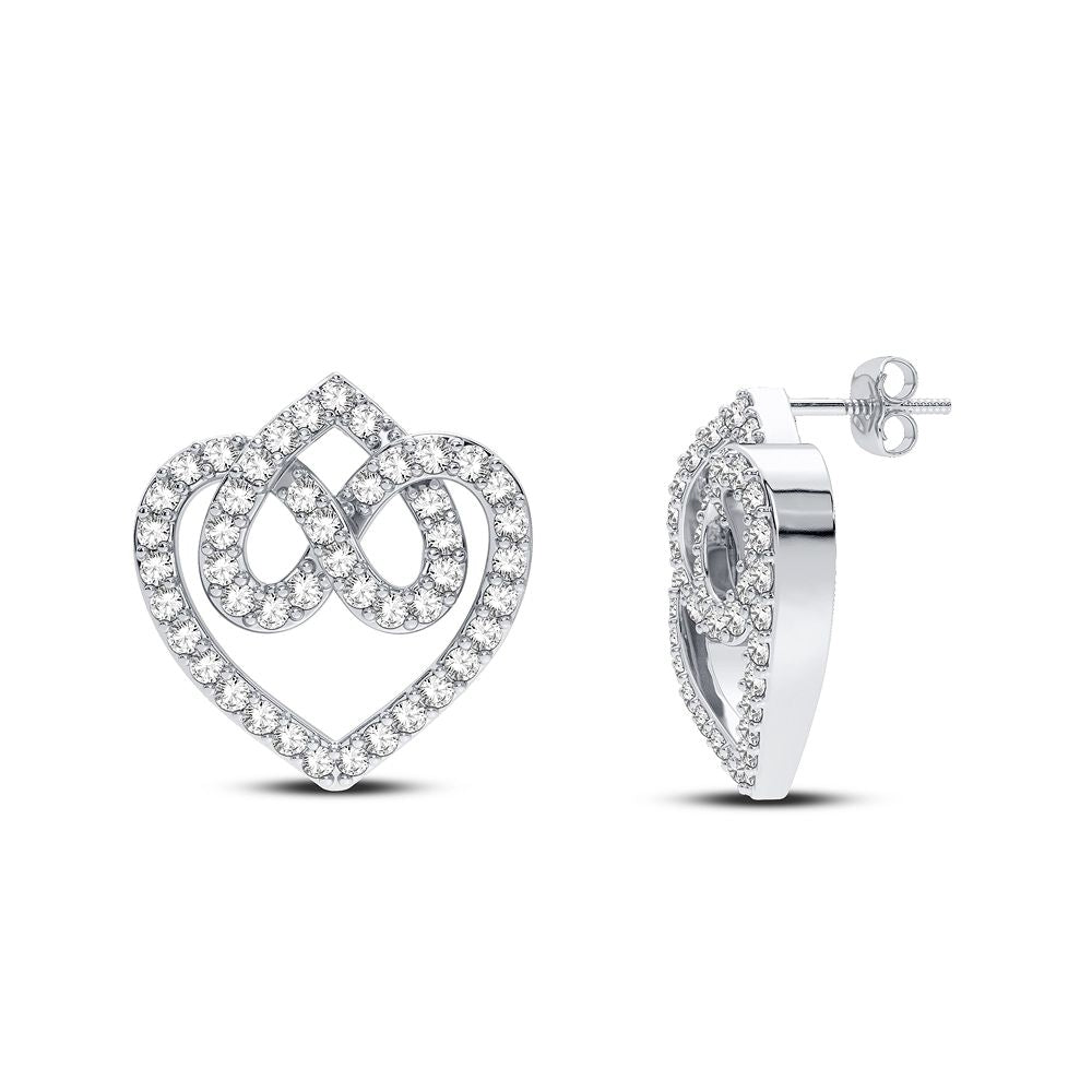 Luminous 14k White Gold Lab Diamond Pendant for Women