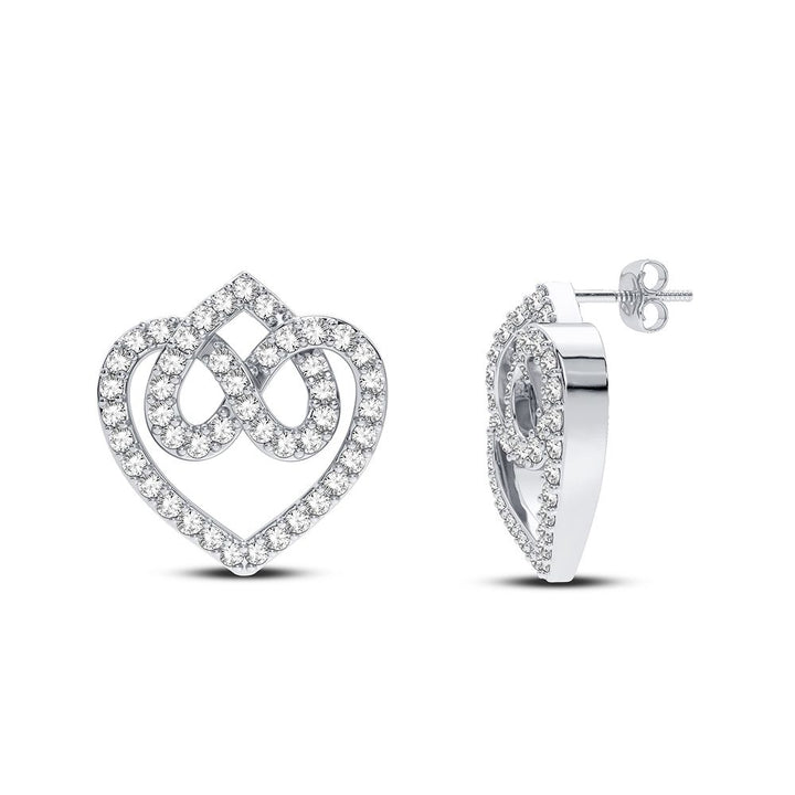 Luminous 14k White Gold Lab Diamond Pendant for Women