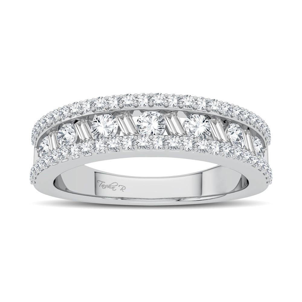 14K White Gold Lab-Grown Diamond Fashion Band for Women
