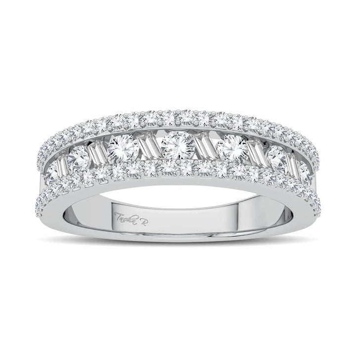 14K White Gold Lab-Grown Diamond Fashion Band for Women