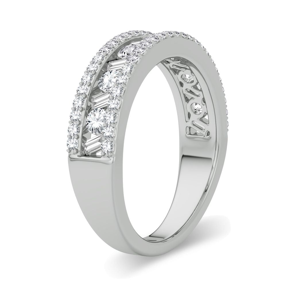 14K White Gold Lab-Grown Diamond Fashion Band for Women