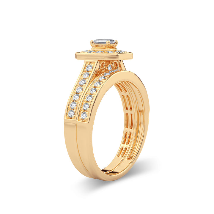 Timeless 14K Yellow Gold 0.68CT Lab Diamond Engagement Ring