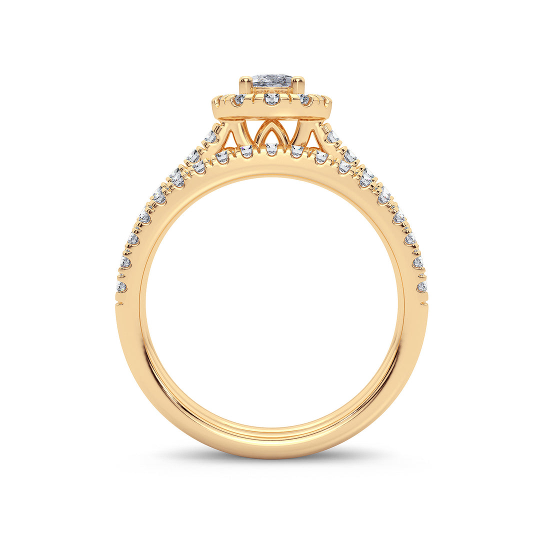 14K 1.00CT Diamond Bridal Ring