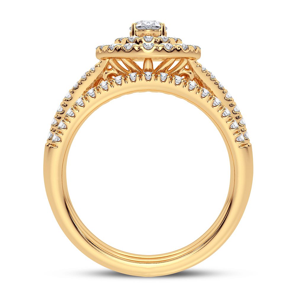 14K 1.00CT Diamond Bridal Ring