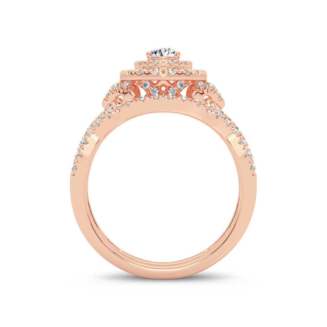 14K 1.00CT Diamond Bridal Ring