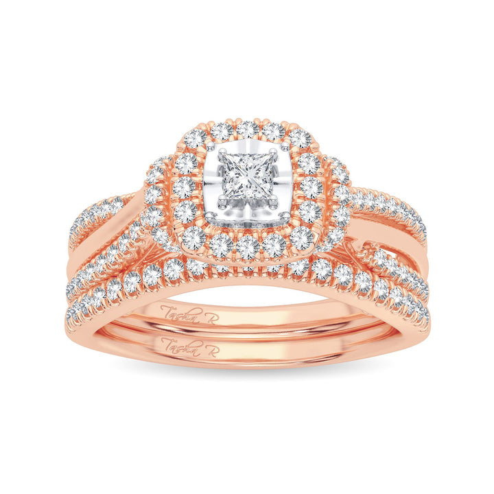 Timeless 14k Rose Gold 0.50CT Lab Diamond Engagement Ring