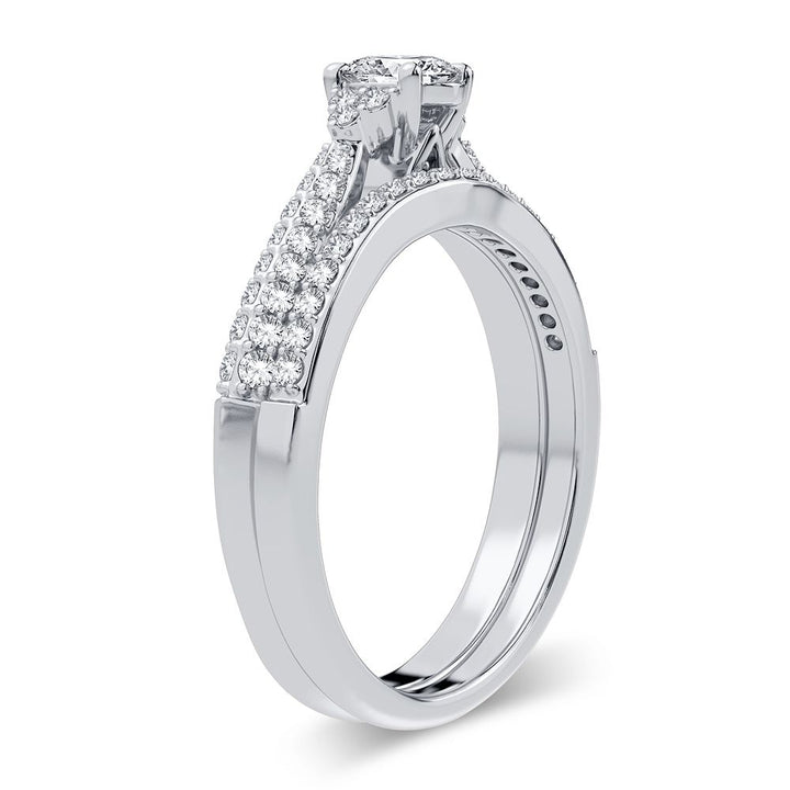 Timeless 14k White Gold 0.60CT Lab Diamond Ring