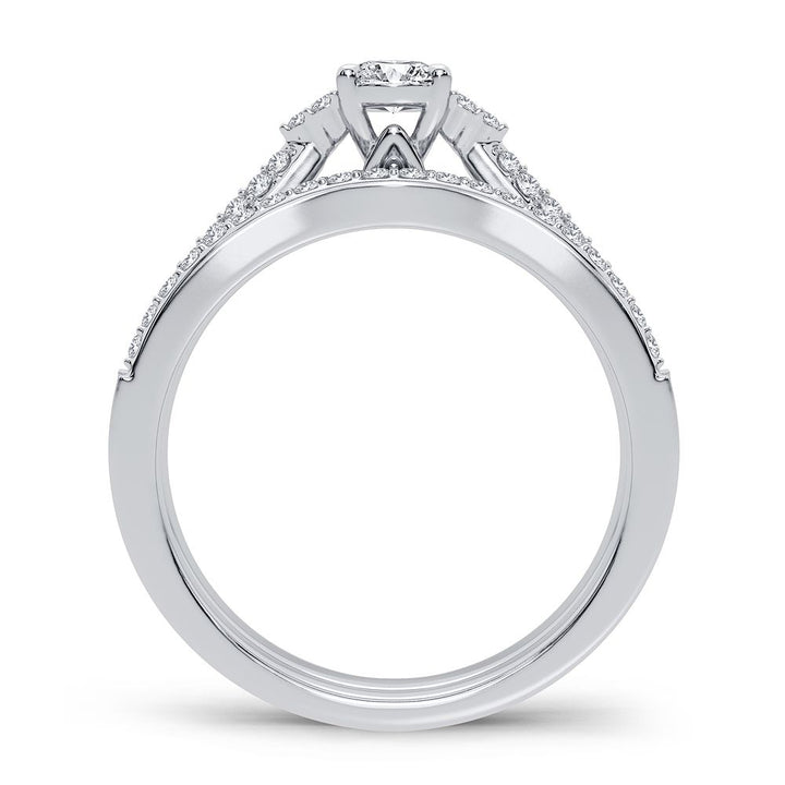 Timeless 14k White Gold 0.60CT Lab Diamond Ring