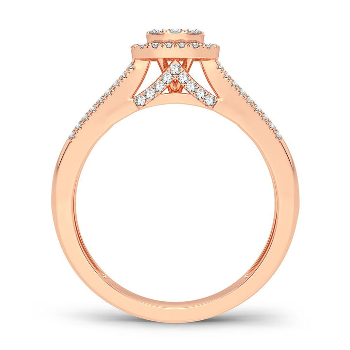 Timeless 14k Rose Gold 0.45CT Lab Diamond Engagement Ring