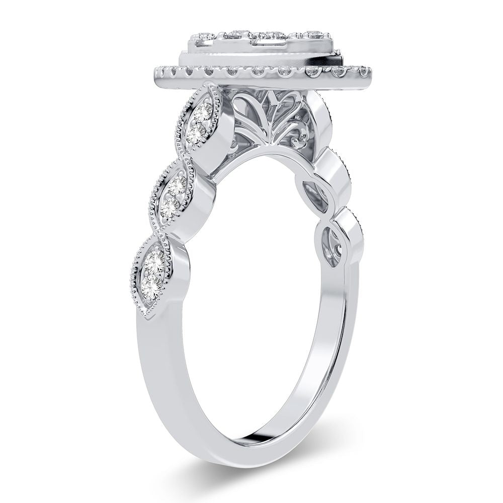 Timeless 14K White Gold Lab Diamond Engagement Ring (0.40CT)