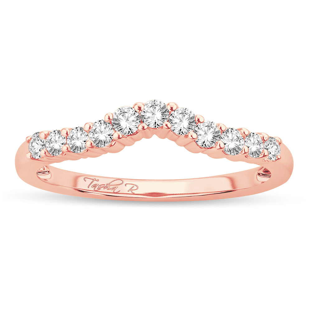 14k Rose Gold 0.34CT Lab Diamond Ring Enhancer Band