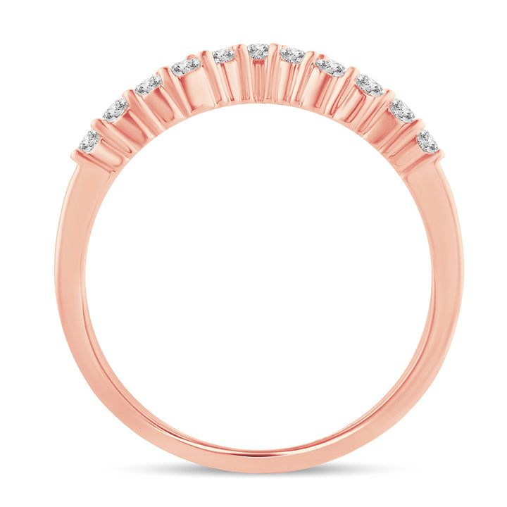 14k Rose Gold 0.34CT Lab Diamond Ring Enhancer Band