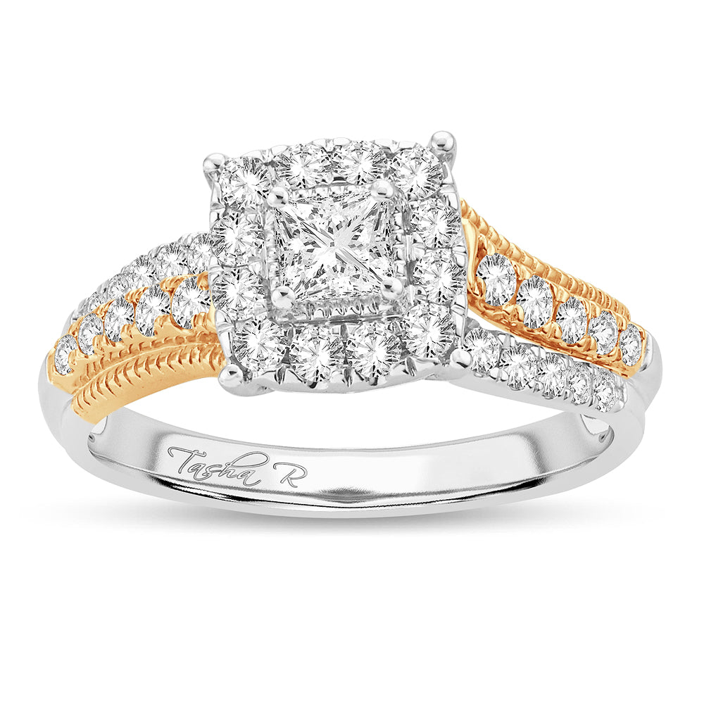 14K Yellow Gold 0.75CT Lab Diamond Engagement Ring