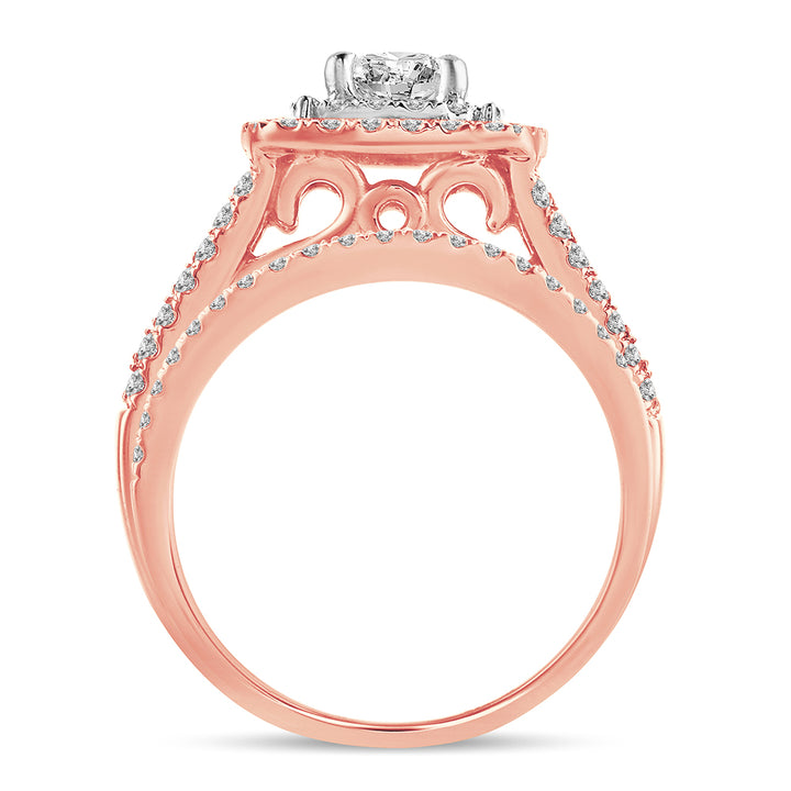 14K   White Gold 1.11Ct Bridal Ring