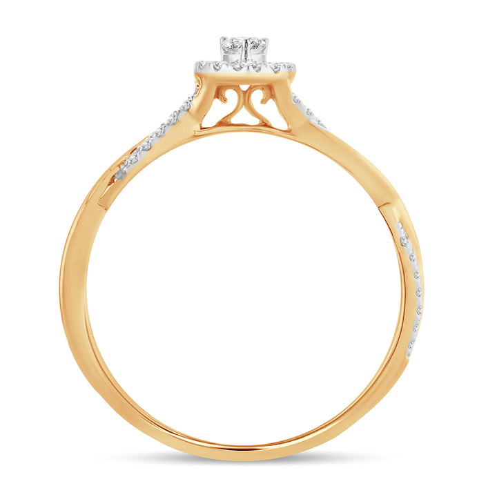 14K Yellow Gold Lab-Grown Diamond Engagement Ring (0.51 CT)