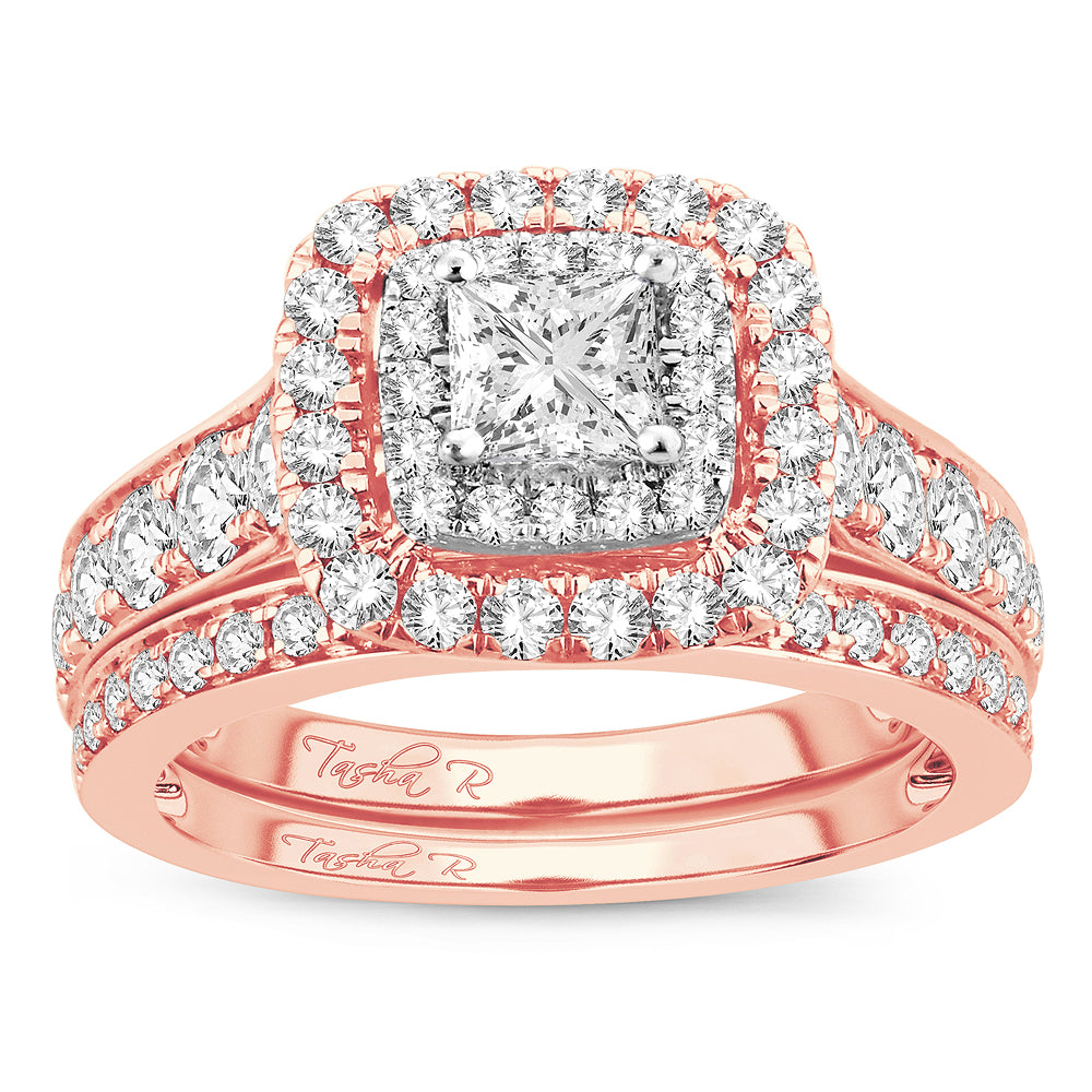 14k Rose Gold 2.02CT Lab Diamond Engagement Ring