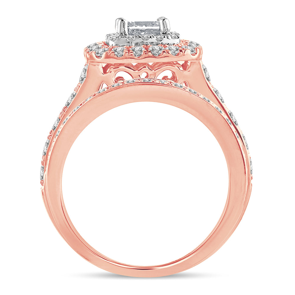 14k Rose Gold 2.02CT Lab Diamond Engagement Ring