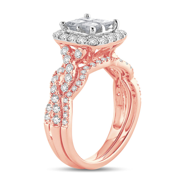 14K 1.75ct Diamond Bridal Ring