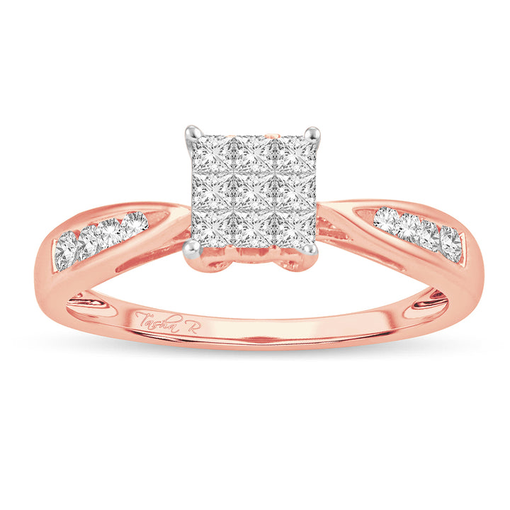 Timeless 14K Yellow Gold Lab Diamond Promise Ring (0.40CT)