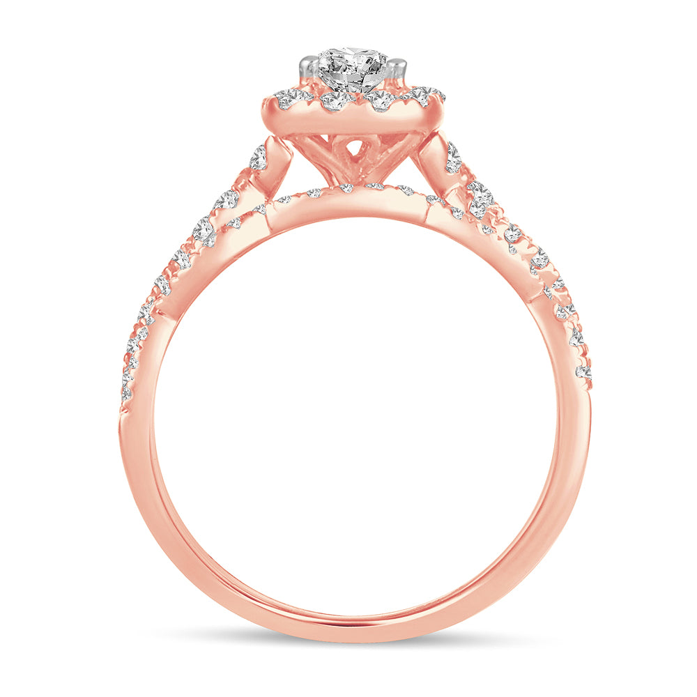 14K 1.00CT DIAMOND BRIDALRING