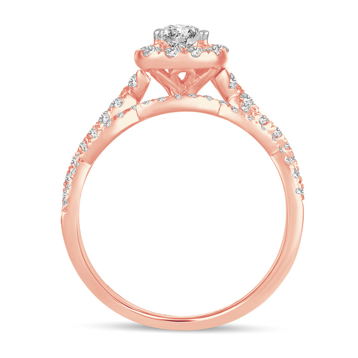 14K 1.00CT DIAMOND BRIDALRING