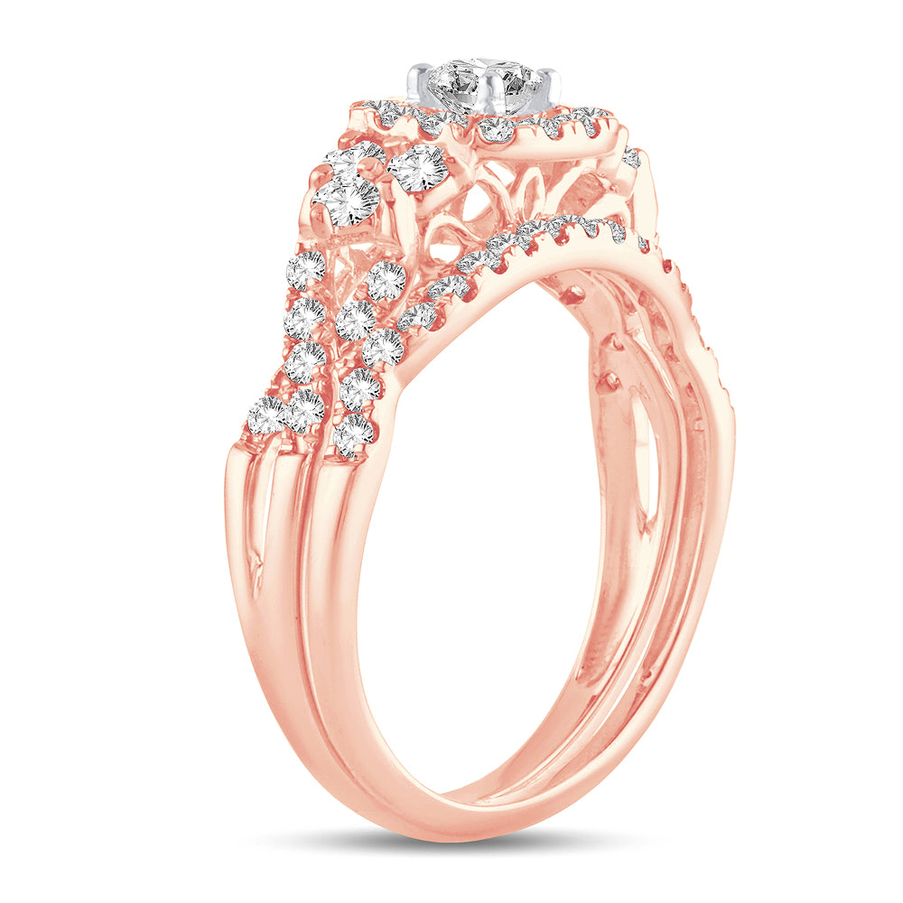 14K 1.00CT DIAMOND BRIDAL RING