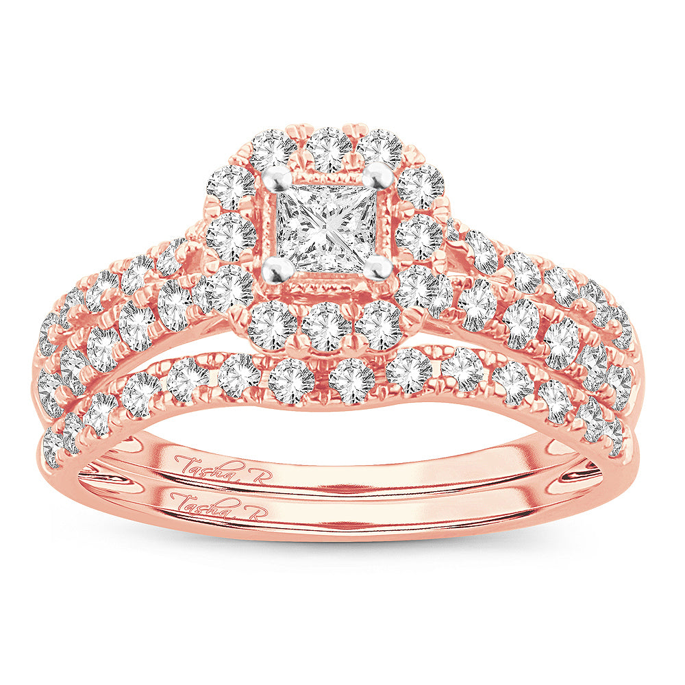 Romantic 14K Yellow Gold Lab Diamond Bridal Solitaire Ring