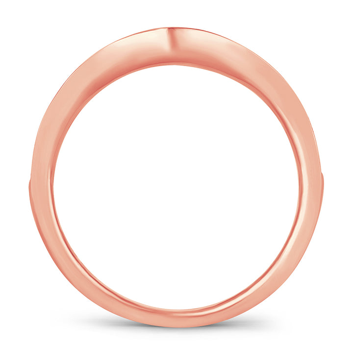 14k Rose Gold 0.50CT Lab Diamond Enhancer Ring Band