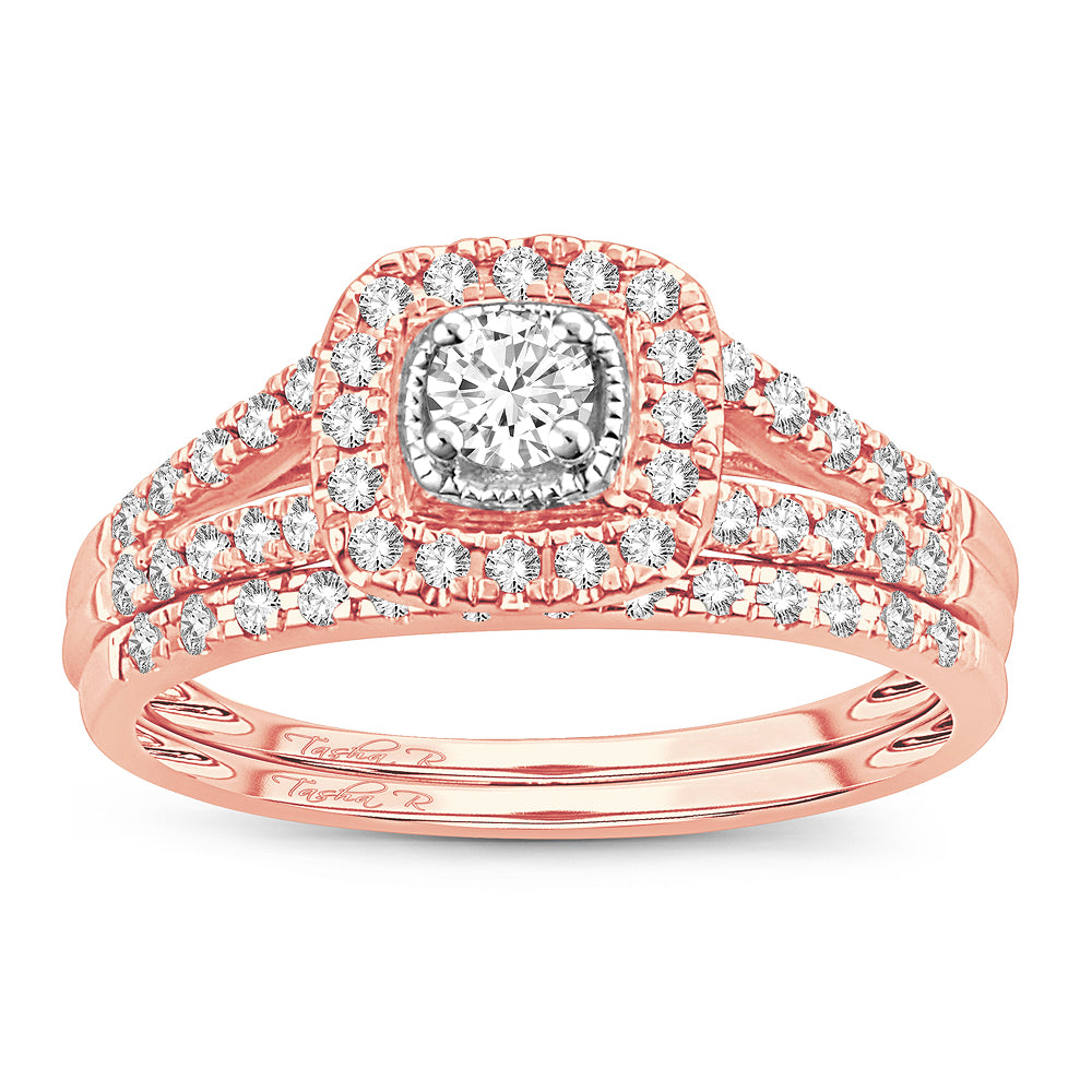 Timeless 14k Rose Gold Lab Diamond Engagement Ring