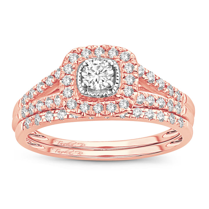 Timeless 14k Rose Gold Lab Diamond Engagement Ring