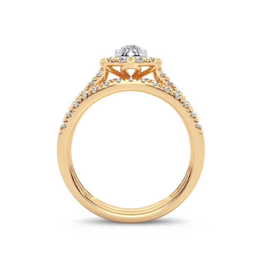 14K 1.00CT Diamond Bridal Ring