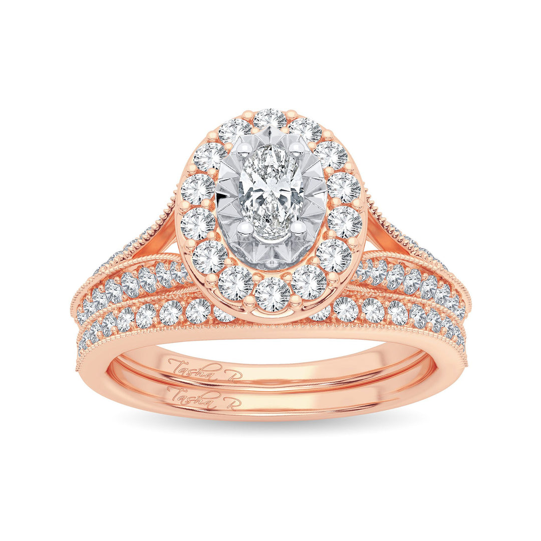 Timeless 14k Rose Gold 1CT Lab Diamond Engagement Ring