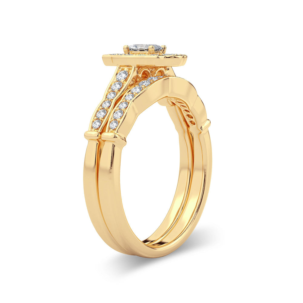 14k Yellow Gold 0.50ct Lab Diamond Engagement Ring