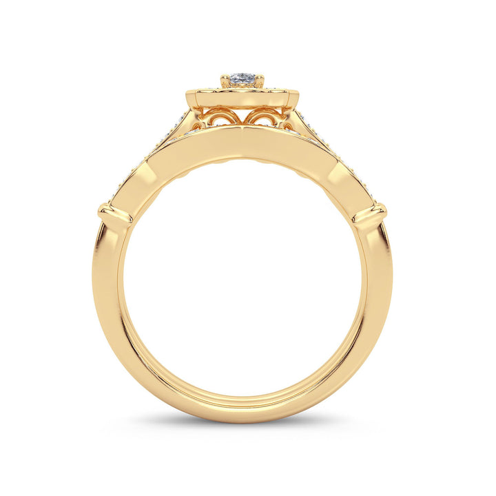 14k Yellow Gold 0.50ct Lab Diamond Engagement Ring