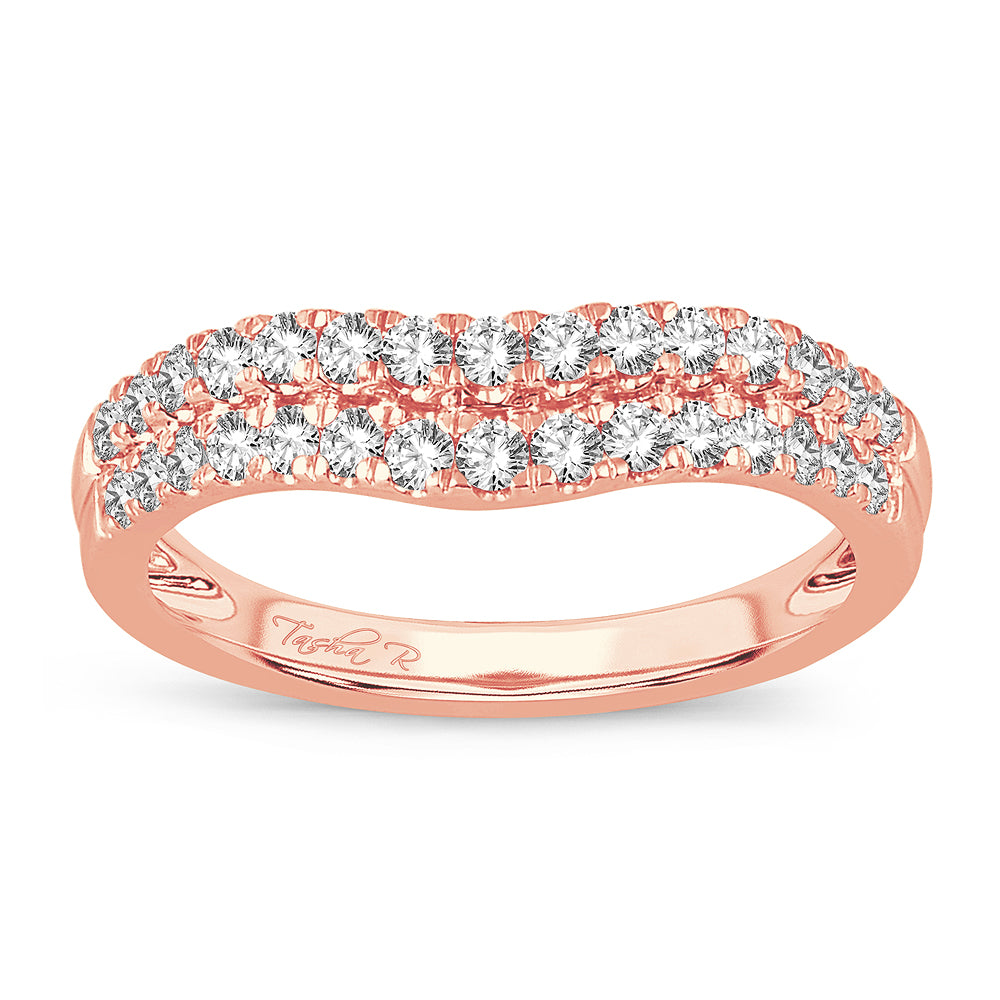 14k Rose Gold 0.50ct Lab Diamond Ring Enhancer Band