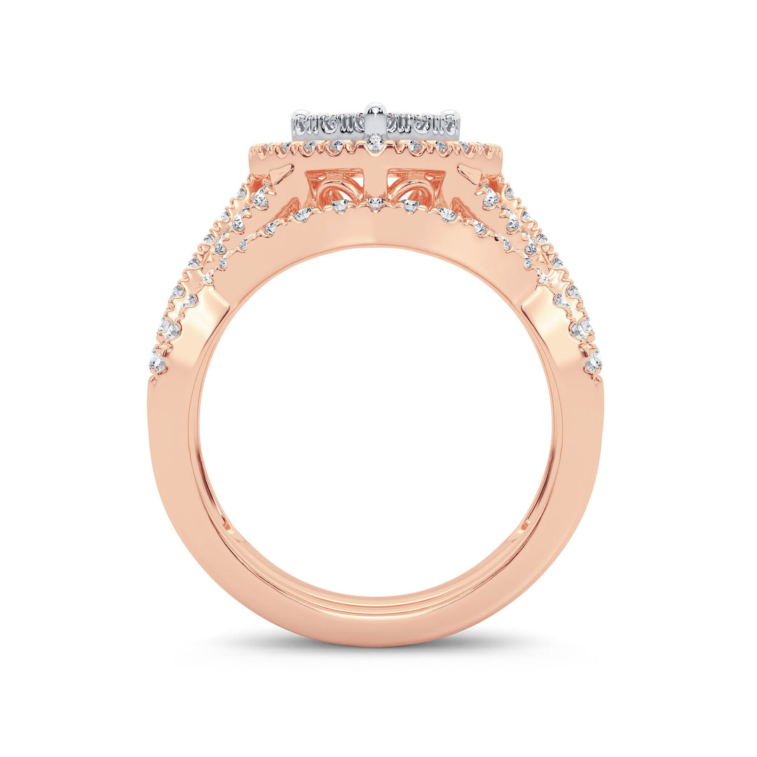14K 1.00ct Diamond Bridal Ring