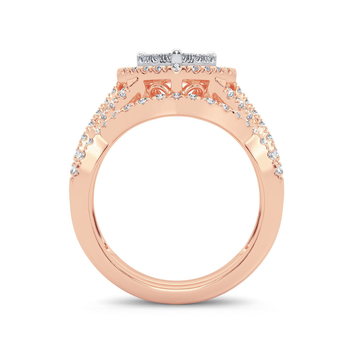 14K 1.00ct Diamond Bridal Ring