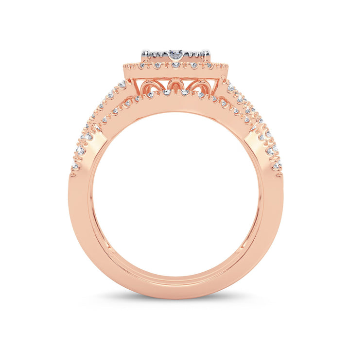 14K 1.00CT Diamond Bridal Ring