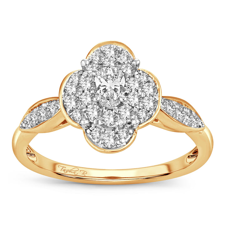 Chic 14k Yellow Gold Lab Grown Diamond Fashion Ring (0.50CT)