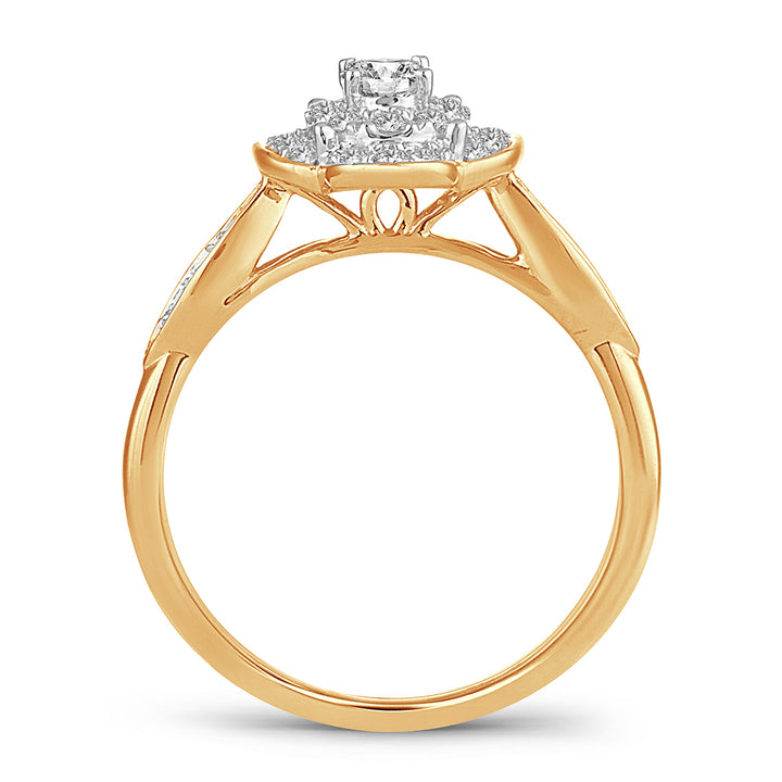 Chic 14k Yellow Gold Lab Grown Diamond Fashion Ring (0.50CT)