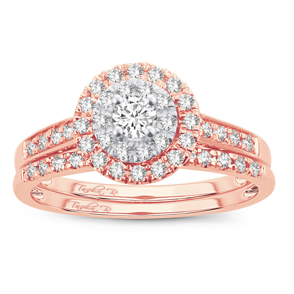 Timeless 14k Rose Gold 0.50CT Lab Diamond Engagement Ring