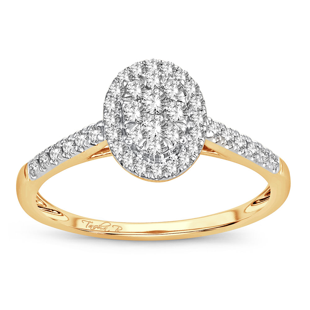 Luminous 14k Yellow Gold Lab Diamond Fashion Ring (0.33CT)