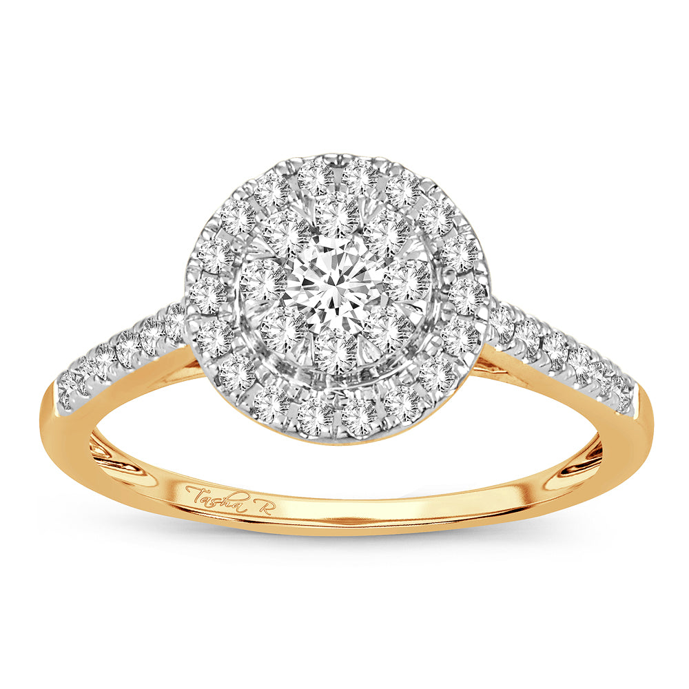 Chic 14k Yellow Gold Lab Grown Diamond Fashion Ring (0.50CT)