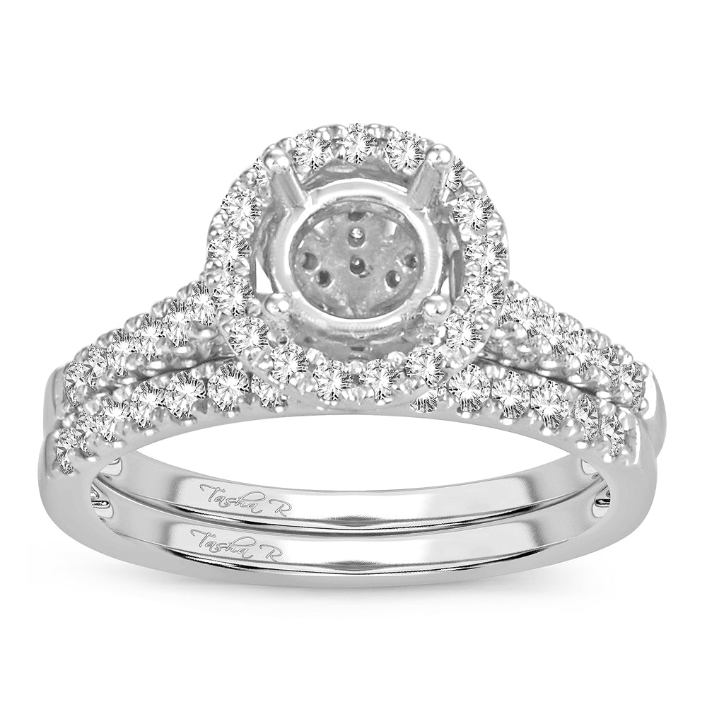 14K White Gold Lab Diamond Semi-Mount Engagement Ring Brilliance